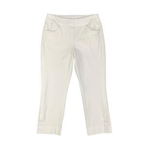 Soft Surroundings Jeggings Womens PXS Extra Small Petite White Pull On‎ Cropped